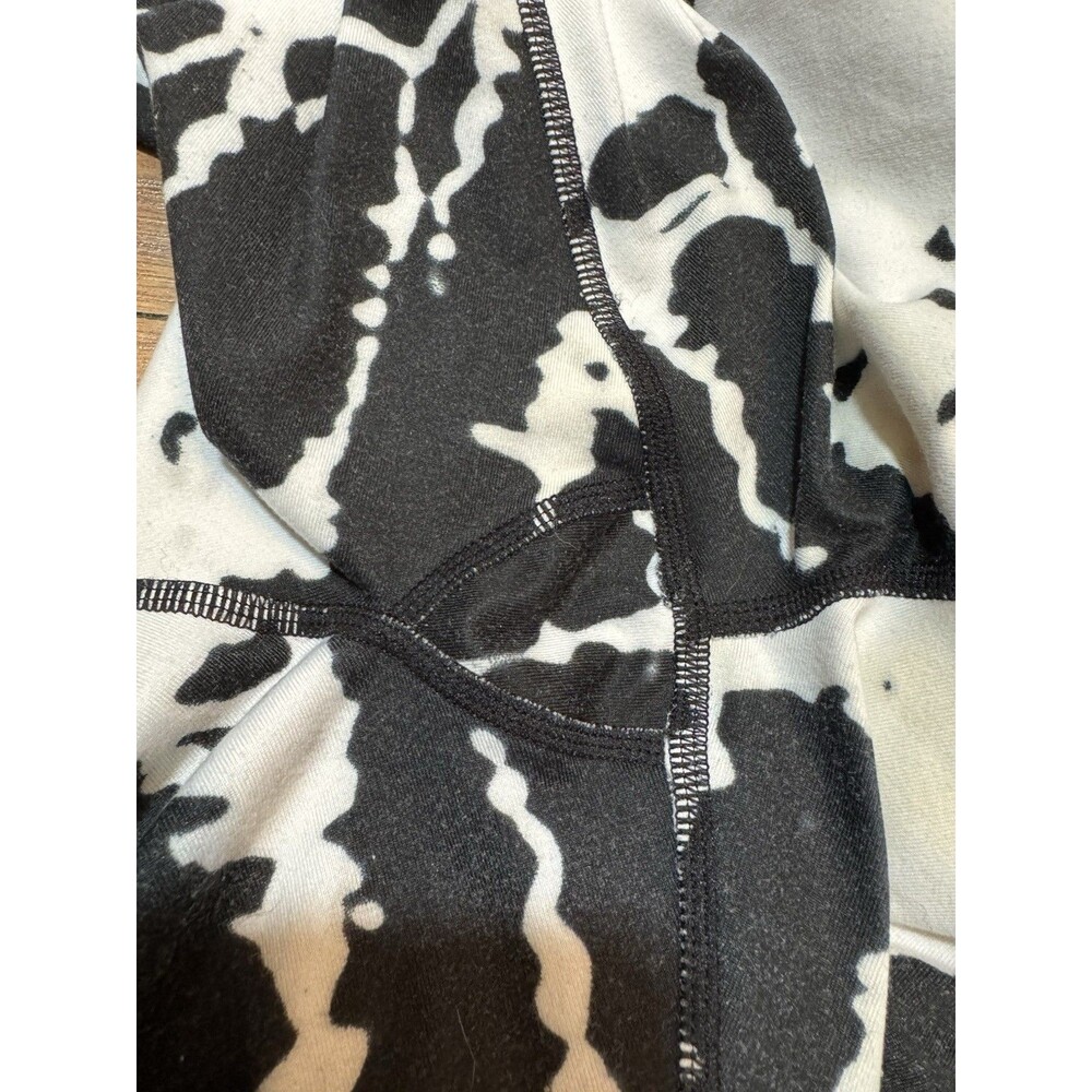 Alo Airbrush Tie Dye Legging XS White - Black Yoga Pilates Athletic - Picture 7 of 7